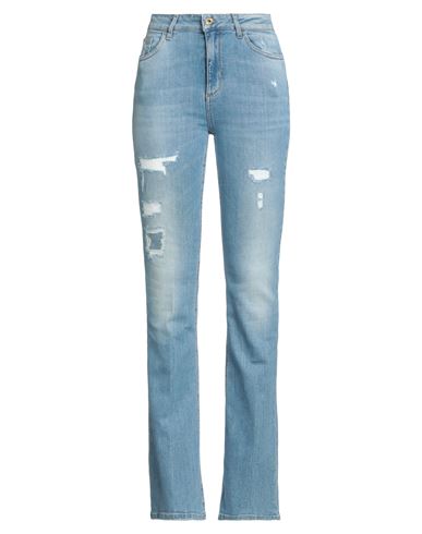 Liu •jo Woman Jeans Blue Size 33w-36l Organic Cotton, Elastane