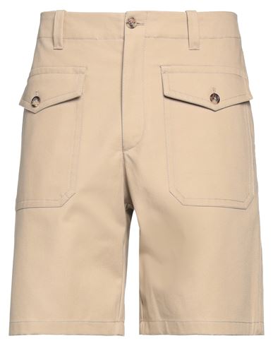 Shop Alexander Mcqueen Man Shorts & Bermuda Shorts Sand Size 37 Cotton In Beige