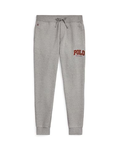 Polo Ralph Lauren The Rl Fleece Logo Jogger Pant Man Pants Grey Size M Cotton, Polyester