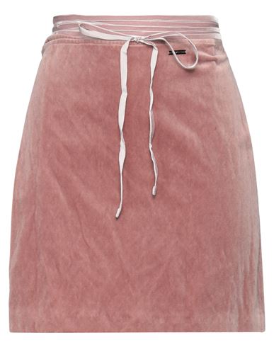 Dsquared2 Woman Mini Skirt Blush Size 2 Cotton, Metallic Fiber In Pink