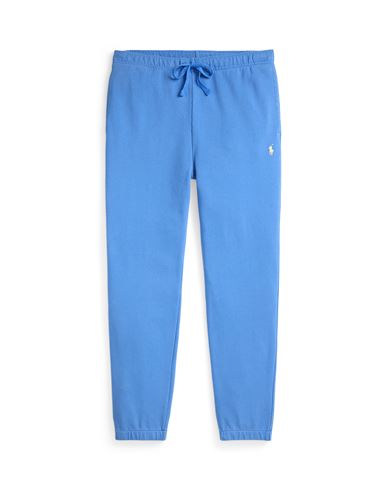 Polo Ralph Lauren Loopback Terry Sweatpant Man Pants Azure Size L Cotton In Blue