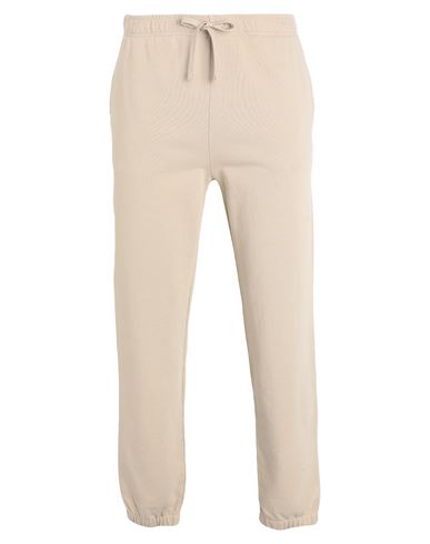Polo Ralph Lauren Loopback Terry Sweatpant Man Pants Sand Size L Cotton In Beige