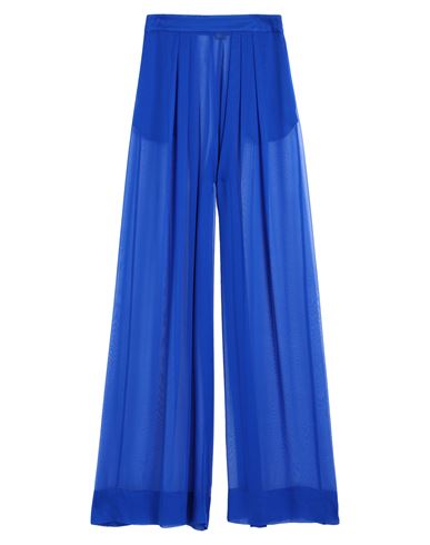 Laquan Smith Woman Pants Bright Blue Size 6 Silk