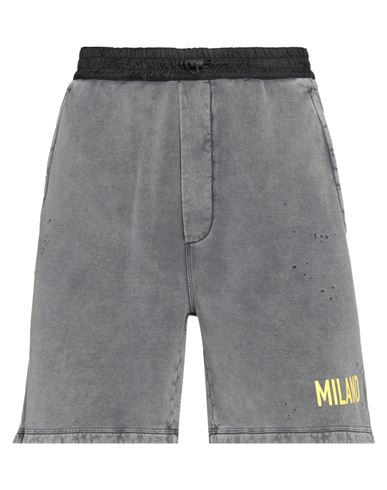 Shop Dsquared2 Man Shorts & Bermuda Shorts Grey Size M Cotton