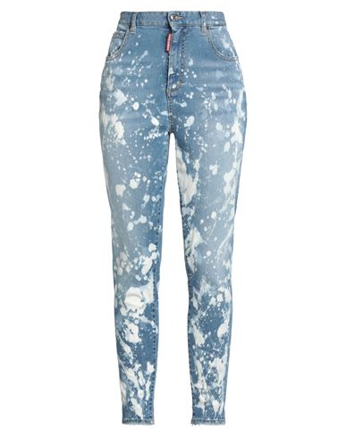 Dsquared2 Woman Jeans Blue Size 12 Cotton, Elastane, Polyamide, Polyester