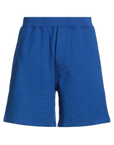 Dsquared2 Man Shorts & Bermuda Shorts Bright Blue Size M Cotton, Elastane