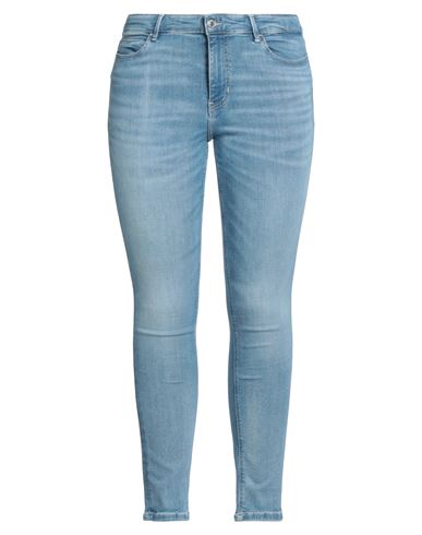 Guess Woman Jeans Blue Size 28w-29l Cotton, Elastomultiester, Elastane