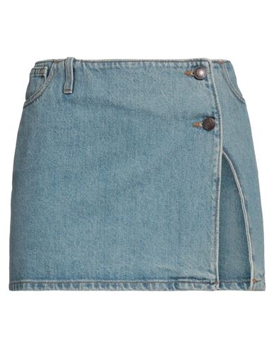 Shop Magda Butrym Woman Denim Skirt Blue Size 8 Cotton