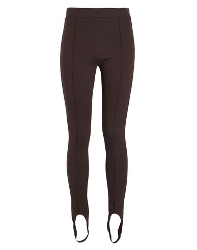 8 By Yoox Jersey Stirrup Leggings Woman Leggings Dark Brown Size Xl Viscose, Recycled Polyamide, Ela