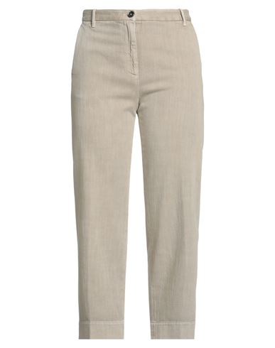 NINE IN THE MORNING NINE IN THE MORNING WOMAN PANTS BEIGE SIZE 30 COTTON