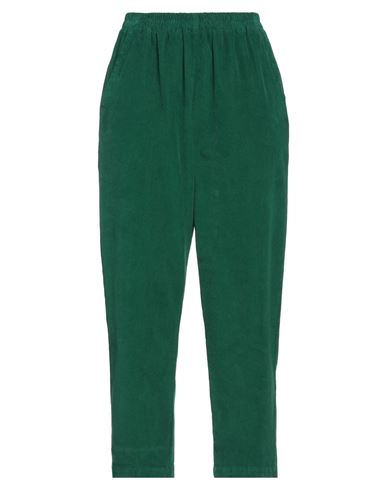 Rossopuro Woman Pants Green Size 4 Cotton, Elastane