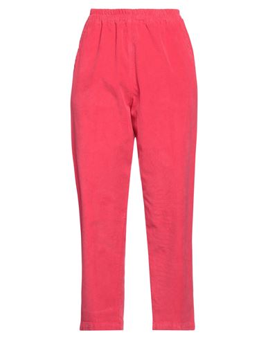 Shop Rossopuro Woman Pants Coral Size 8 Cotton, Elastane In Red