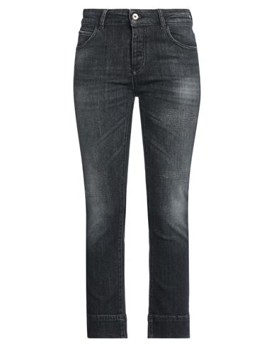 Emporio Armani Woman Jeans Steel Grey Size 32 Cotton, Elastane
