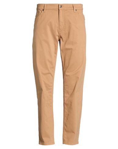Harmont & Blaine Man Pants Camel Size 44 Cotton, Elastane In Brown