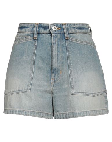 Shop Kenzo Woman Denim Shorts Blue Size 29 Cotton