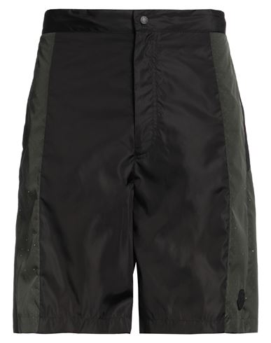 Shop Moncler Man Shorts & Bermuda Shorts Black Size 32 Polyamide