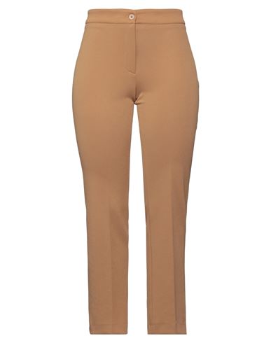 Boutique De La Femme Woman Pants Sand Size 12 Polyester, Elastane In Beige