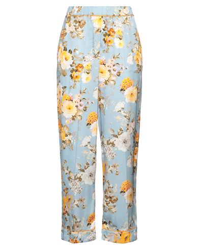 Jucca Woman Pants Sky Blue Size 8 Viscose In Blue