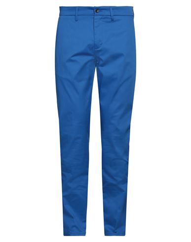 Harmont & Blaine Man Pants Bright Blue Size 44 Cotton, Elastane