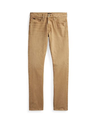 Shop Polo Ralph Lauren Sullivan Slim Stretch Jean Man Jeans Sand Size 32w-34l Cotton, Elastane In Beige