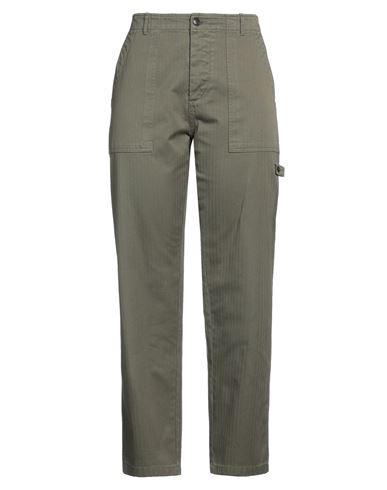 Fortela Woman Pants Military Green Size 31 Cotton In Green
