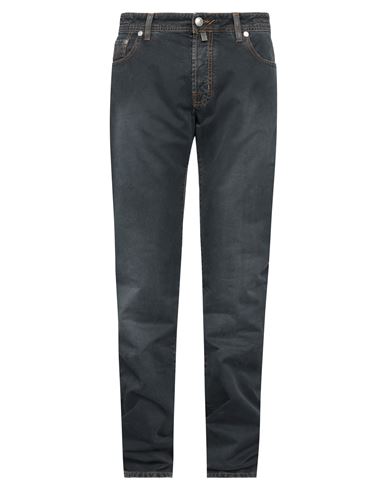 Jacob Cohёn Man Denim Pants Steel Grey Size 38 Cotton