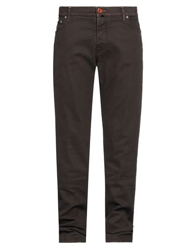 Jacob Cohёn Man Jeans Dark Brown Size 40 Cotton, Elastane
