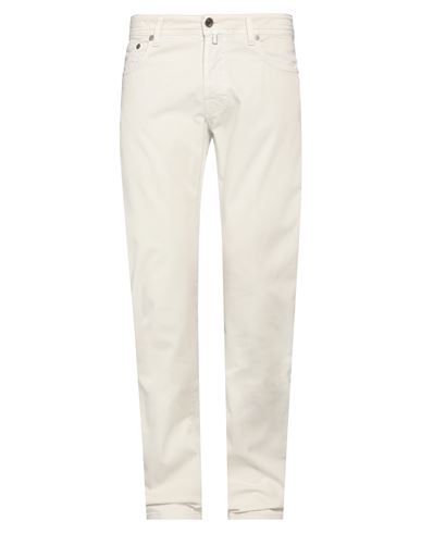 Jacob Cohёn Man Pants Ivory Size 38 Cotton In White