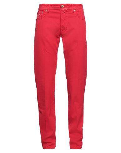 Shop Jacob Cohёn Man Pants Red Size 34 Cotton