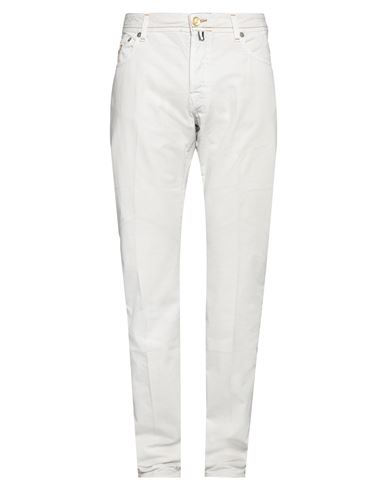 Jacob Cohёn Man Denim Pants Light Grey Size 36 Cotton In White