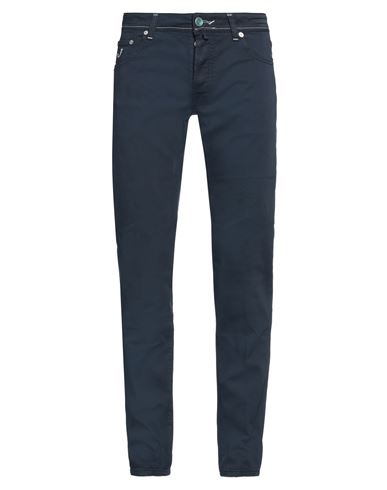 JACOB COHЁN JACOB COHЁN MAN PANTS MIDNIGHT BLUE SIZE 32 COTTON, ELASTANE