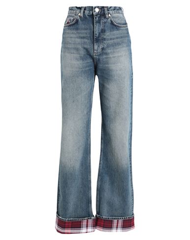 Tommy Hilfiger Hilfiger Collection Woman Denim Pants Blue Size 12 Cotton