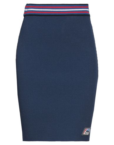 Frankie Morello Woman Mini Skirt Blue Size 6 Viscose, Polyester