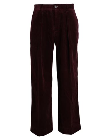 Tommy Hilfiger Hilfiger Collection Man Pants Burgundy Size 34 Cotton In Red