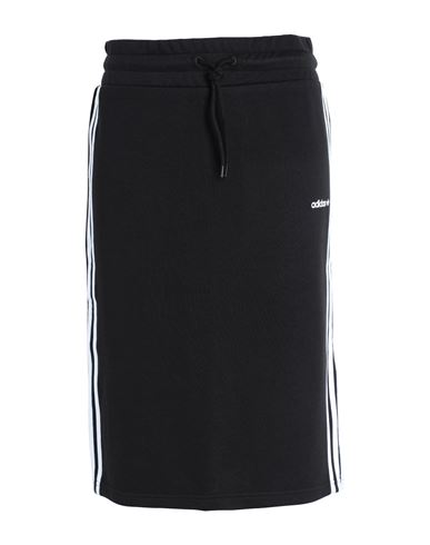Adidas Originals 3s Skirt Woman Midi Skirt Black Size 4 Cotton, Recycled Polyester