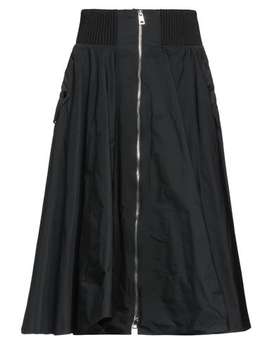 Red Valentino Woman Midi Skirt Black Size 2 Polyester, Polyamide, Elastane