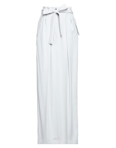 Dries Van Noten Woman Maxi Skirt Light Grey Size 6 Acetate