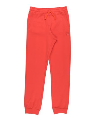 Shop Dolce & Gabbana Toddler Boy Pants Orange Size 4 Cotton, Viscose