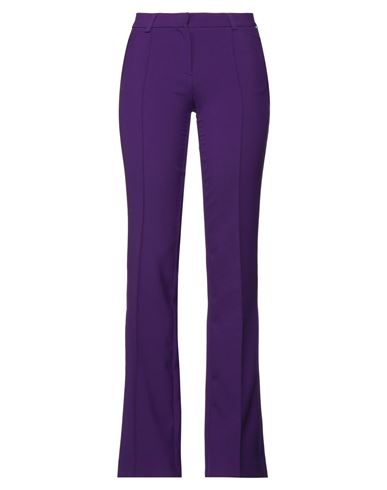 Marani Woman Pants Purple Size 6 Polyester, Viscose, Cotton, Elastane