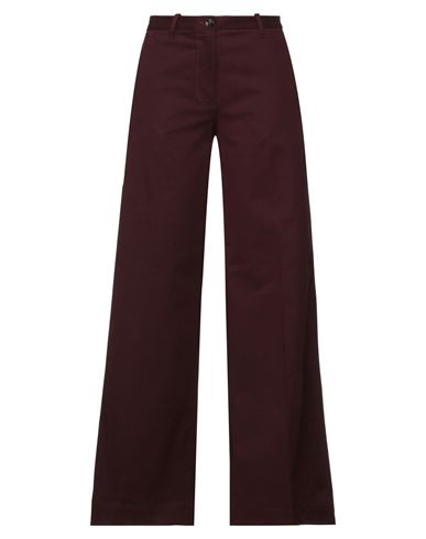 Nine In The Morning Woman Pants Burgundy Size 26 Cotton, Elastane In Red
