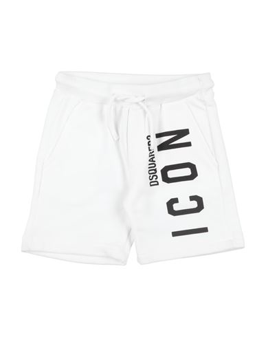 Dsquared2 Toddler Boy Shorts & Bermuda Shorts White Size 6 Cotton In White