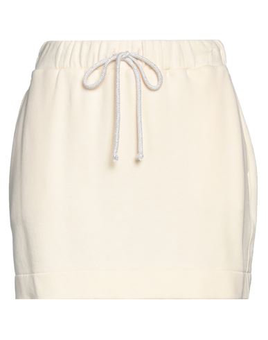 Alessia Santi Woman Mini Skirt Ivory Size 2 Cotton In White