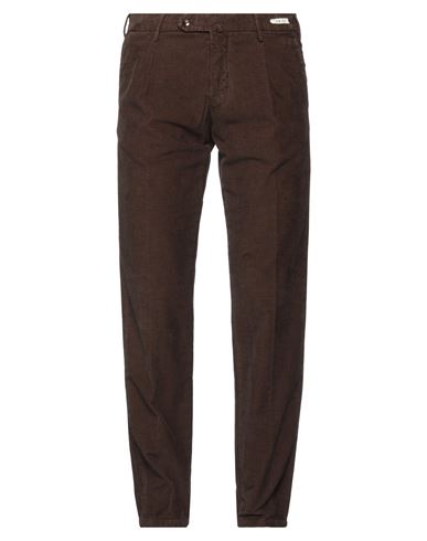 Shop L.b.m 1911 L. B.m. 1911 Man Pants Dark Brown Size 34 Cotton, Elastane