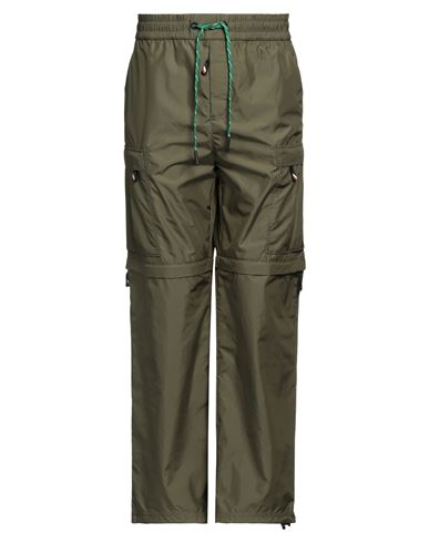 Moncler Man Pants Military Green Size S Polyester