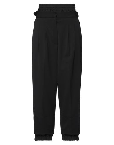 A.b. A. B. Woman Pants Black Size 8 Polyester, Virgin Wool, Elastane