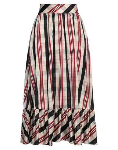 Lavi Woman Long Skirt Cream Size M Polyester In White