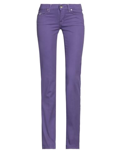 Jacob Cohёn Woman Pants Purple Size 29 Cotton, Elastane