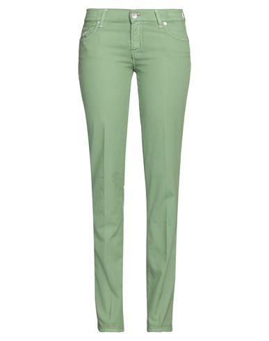 Jacob Cohёn Woman Pants Light Green Size 29 Cotton, Elastane