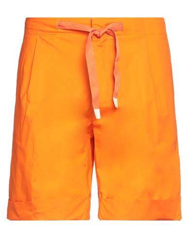 Entre Amis Man Shorts & Bermuda Shorts Orange Size 31 Cotton