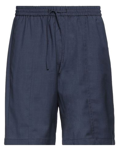 Emporio Armani Man Shorts & Bermuda Shorts Midnight Blue Size 32 Virgin Wool